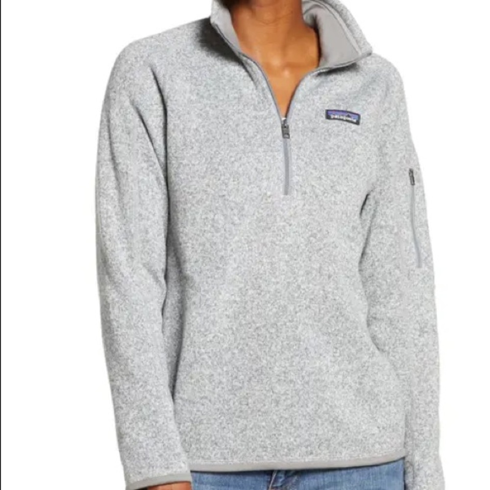 Grey Patagonia quarter zip